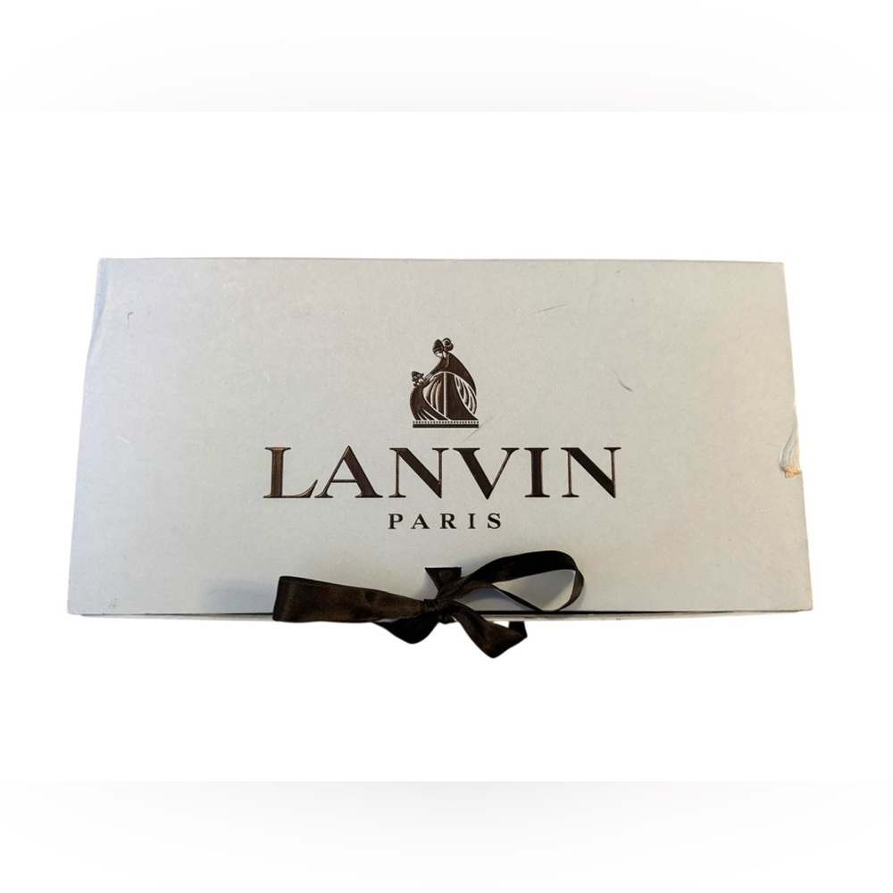 Lanvin Black and Gold Fur Slide Sandals - Picture 2 of 10